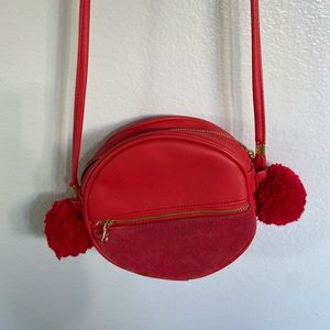 Red circle purse